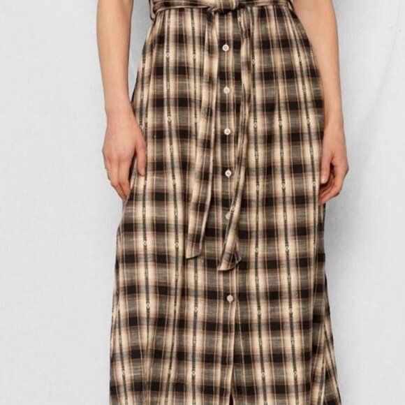 NWT Buffalo Plaid Belted Dress - Picture 3 of 4